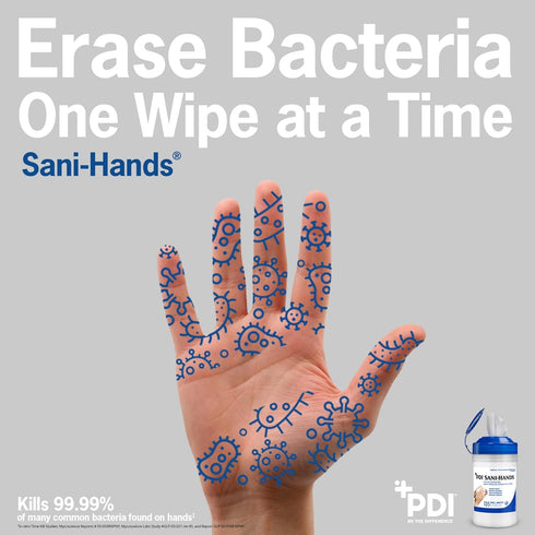 5.5 8.4 Sani-Hands Hand Sanitizer Wipes, Ethyl Alcohol Wipes with Aloe and Vitamin E, Hand Sanitizer Travel, Home