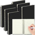 Qilery 6 Pack A6 Spiral Lined Notebooks, 4 x 5.5 Inch Pocket Notebooks, 100 Sheets for Office and School