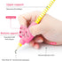 BUSHIBU Pencil Grips for Kids Handwriting, 4 Pcs Toddler Grippers, Pen Trainer for Beginners