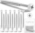 Jetec 12 Pcs Vinyl Shutter Fasteners 3 Inch Painted Screws for Vinyl Shutters