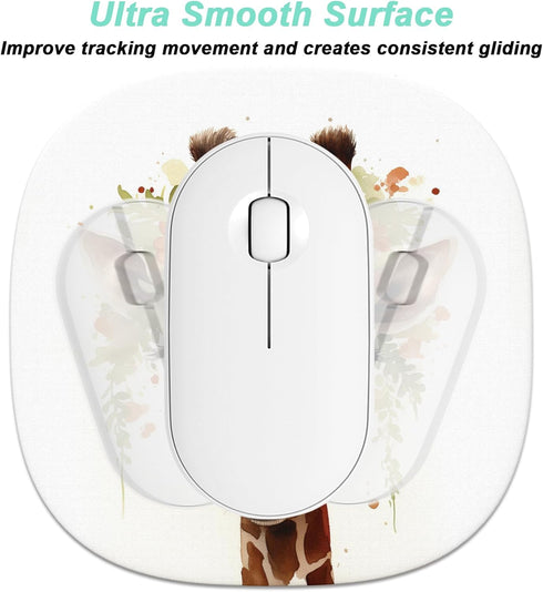 Rimilak Small Mouse Pad 6.6 Inch, Waterproof Compact Mini Mouse Mat for Laptop, Wireless Mouse, Home Office Travel,