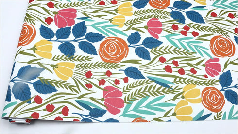 HAOKHOME 93386-4 Peel and Stick Wallpaper Floral Removable Contact Paper for Bathroom Decor