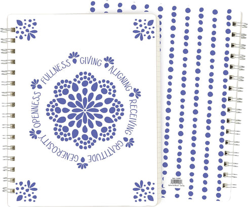 Primitives by Kathy Giving Aligning Receiving Gratitude Generosity Openness Spiral Notebook