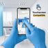 Schneider Nitrile Exam Gloves, Medical Grade Blue Disposable Gloves Latex Free, Rubber Glove for Cleaning, Cooking
