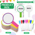 Crtiin 80 Pcs Colorful Dry Erase Paddles Set, 40 Pcs Dry Erase Paddles with 40 Pcs Markers, Handheld Whiteboard