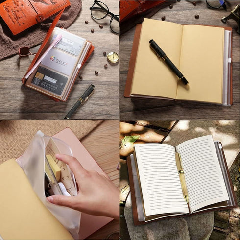 To My Granddaughter Leather Journal - I Will Always Be with You - PU Leather Notebook Sketchbook Diary
