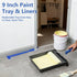 BHLUUIYER 2 4 Set 9 4 Paint Roller Kit with to FT Extension Pole for House Painting - Completed Home Painting
