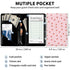 ACWDMKH Server Books for Waitress with Zipper Pocket Cute Waitress Books for Servers,Leather Waiter Wallet Server Book