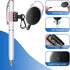 4 Set, 27.5" Likesing Retractable Pencil Holder Anti-Lost Retractable Pen Holder with Clip, Elastic Reel Pen Leash