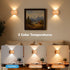Set 2 Motion Sensor Wall Lights Indoor - Rechargeable Wall Lights Up & Down, Wireless Battery Operated Wall Sconce