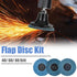 15Pcs 2 Inch 40/60/ 80Grit 1/4 Inch Mesee Roll Lock Flap Disc Kit, Quick Change Flap Grinding Wheel with Shank Disc Pad