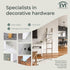 EVI Wall Mounted Doorstop, Natural Silicone with Adhesive or Screw Installation, Stainless Steel, White Rubber
