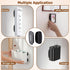 Ninsula 4 Pack Magnetic Remote Control Holder Wall Mount, No Drill Self-Adhesive Organizer TV Remote Holder, Black