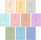 Cholemy 10 Pcs A5 Aesthetic Spiral Notebook, Cute Morandi College Ruled Journals with Pockets, 8 x 6