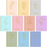 Cholemy 10 Pcs A5 Aesthetic Spiral Notebook, Cute Morandi College Ruled Journals with Pockets, 8 x 6