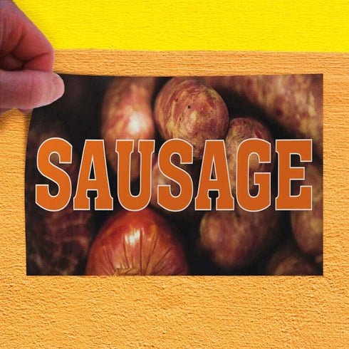 JHall Graphics Decal Sticker Sausage #1 Restaurant & Food Sausage Outdoor Store Sign Red