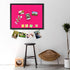 Pink Bulletin Boards Cork Board with Felt, 17"x13" Small Display Pin Board for Walls, Jewelry, Photos, 1pc