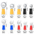 102 Pcs Disconnect Electrical O Ring Crimp Terminals Connectors Assortment Kit, Mixed Quick Wire Connectors, Insulated Electrical Wire O Ring Connectors