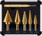 Knoweasy Step Drill Kit, 5PCS HSS Titanium Step Drill with Automatic Center Punch for Multiple Hole Drilling