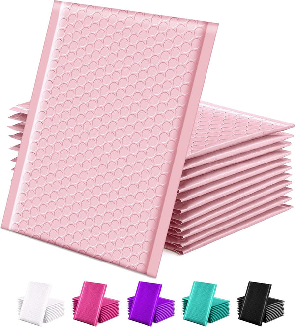 GSSUSA Bubble Mailers 6x10 Inches Padded Envelopes 50 Pack, Usable Size 6x9" Self Seal Package Mail Packing Business
