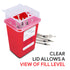 Alcedo Sharps Container for Home Use, 1 Quart (3-Pack), Biohazard Needle and Syringe Disposal, Portable