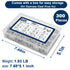 Vifmy Kit(300 M3 M4 M5 M6 M8 M10 M12#8-32#10-24 1/4"-20 5/16"-18 3/8"-16 304 Set Metric & SAE Rivet Nut Assortment