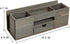 Liry Products Brown Wooden Desktop Organizer with Multiple Compartments, Rack Shelf for Office Supplies