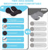 Seat Cushion,Office Chair Memory Cushion, Ergonomic Design, Relieve Sciatica and Long-Term Sitting Pain, Suitable