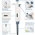 Adjustable Micropipette 0.1-2.5ul, Single Channel Lab Pipette for Laboratory, Half-Autoclavable