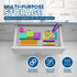 Manaloom Desk Drawer Organizer Tray, 9 Storage Compartments for Home and Office, Clear, 2 Pack