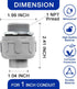 (10 Pack) Yariwiz 1 inch Plastic Liquid Tight Conduit Coupling by yariwiz