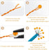 200 Pack UY Wire Connector, Waterproof Clear Button Telephone Wire Connectors, UY Butt Splice Connector Network Cable