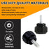 DIELLY 12PCS M4 10 mm (12PCS, 4 10 mm) x Carbon Steel Threaded Knurled Thumbscrew Screw on Knobs Grips Black Round
