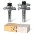 Professional 2 PCS Tongue and Groove Router Bit Set 1/2 Inch Shank,