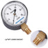 MEASUREMAN Diaphragm Type Capsule Low Pressure Gauge 2-1/2" Dial, 1/4" NPT Lower Mount, Adjustable, 0-30 in H2O