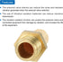 MECCANIXITY Pneumatic Muffle, 1/8" NPT Male Long Exhaust Muffler for Solenoid Valve, 2 Set
