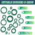 595 Pcs Air Conditioning O Ring Kit, 36 Size Seal Rubber O-Rings Assortment for Automotive A/C Plumbing Repair