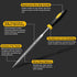 Mini Metal Needle File Set, 5pcs Small Hand Files for Detail Work, Hardened Alloy Steel Tools