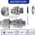 Yariwiz 10 Pack Liquid Tight Conduit Coupling - 1 Inch Plastic