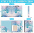 Lateefah 3 Ring Binder, 1 Inch Organizer for Letter Size (8.5'' x 11''), 5-Tab Dividers and Pockets, Cute Portfolio