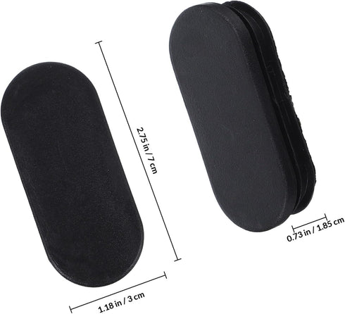 20pcs ABOOFAN Oval Chair Leg Floor Protectors Plastic End Caps Furniture Leg Covers for Table and Chair Feet Pads, Oval