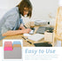 NUOBESTY 1 Pack of 90Pcs 6-Color Divider Sticky Notes, Writable and Repositionable Index Papers