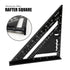 7 inch Rafter Square Aluminum Alloy Triangle Ruler - Double Scale Carpenter Tool for Woodworking and Carpentry
