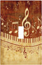haigof Piano Keys Musical Notes Music Vintage Light Switch Cover Wall Plate 1