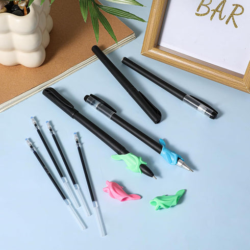 Gsbnjuy 48 40 4 4 Pcs Writing Practice Disappearing Ink Pen Kit with Ink Refills Pen Shells and Grips Drawing Pens