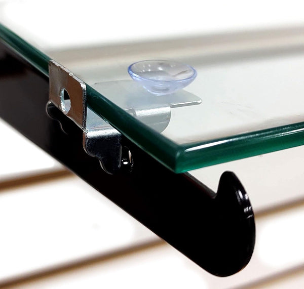 Right Left End Corner Shelf Rest Clip & Rubber Cushion for Brackets