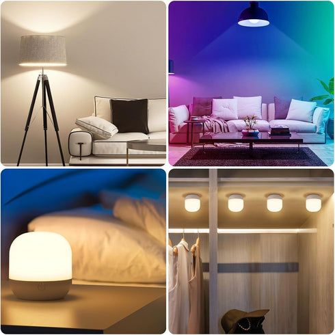 Yochoice 2-Pack Bulb E26 Dimmable Bulb 3 12 Bulb Rechargeable Battery Operated Light with Remote Control, Battery