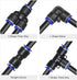 uxcell Pneumatic Air Hose Tubing, 4mm(5/32'') ID x 6mm(1/4'') OD, 10m/32.8Ft Pipe Black with Connect Fitting Kit
