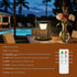 FUYO 7.6-Inch Dimmable Solar Rechargeable Camping Lantern - Outdoor Table Lamp with Warm White Light, RGB