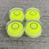 4Pcs Small Circular Bubble Levels, Mini Stick-on Bubble Spirit Level Measuring Layout Tools (25x10mm)